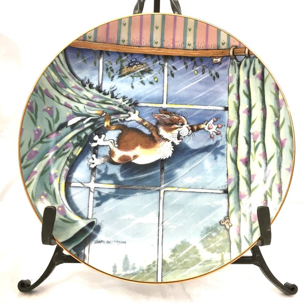Gary Patterson Comical Cats Collector Plate